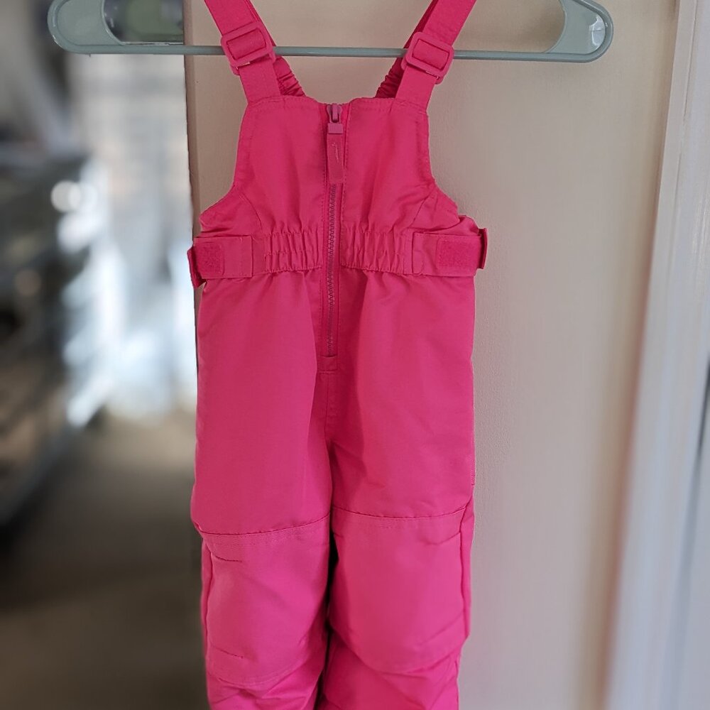 Cat & Jack Toddler Girls Pink 12 Month Snow Bib